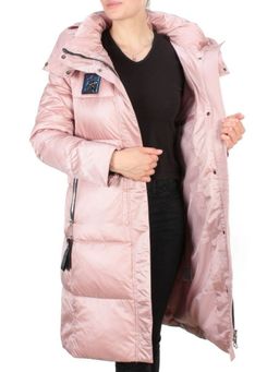 9110 PINK Пальто зимнее женское FLOWERROVE (200 гр. холлофайбера) - Fashion фото 8