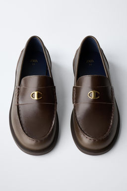 CHAMPION ® X ZARA LEATHER LOAFERS  фото 4