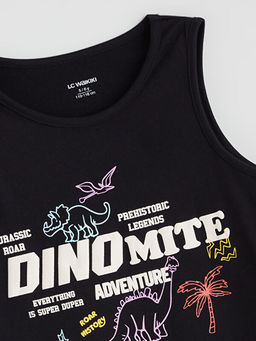 Bisiklet Yaka ?izgili Erkek ?ocuk Atlet