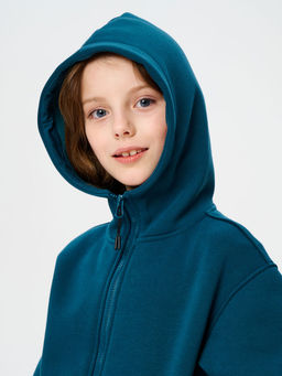 Толстовка детская 23834-449 футер изумруд