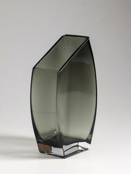 Ваза, «Эйми», 20×11 см, стекло, серая