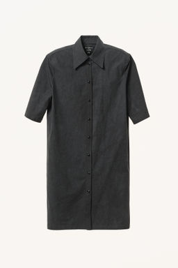 VESTIDO CAMISERO HOMBRERAS WILLY CHAVARRIA X ZARA / Negro  фото 4