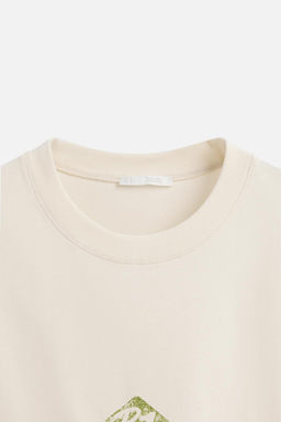 CONTRAST PRINTED T-SHIRT - Zara фото 9