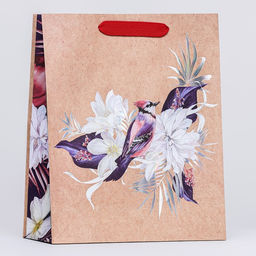 Пакет подарочный Цветочная Симфония 26 х 32 х 12 см