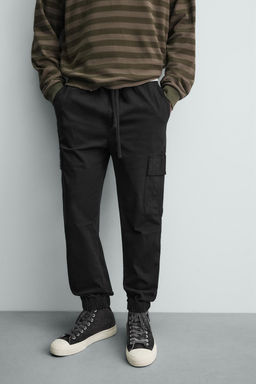 PANTAL?N CARGO SLIM FIT / Negro - Zara фото 6