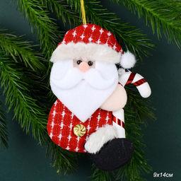 Елочное урашение Дед Мороз 9*14 см / Е127 /уп 10/400/