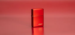 Зажигалка ZIPPO Логотип с металлизированным красным покрытием | Logo Metallic Red 49475ZL  фото 10