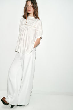 ROMANTIC BALLOON SLEEVE BLOUSE - Zara фото 3
