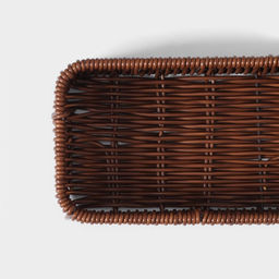 Корзинка для подачи Доляна «Огайо» 27×10×5 см, прямоугольная, цвет коричневый