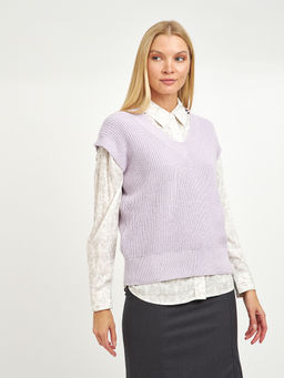 пуловер женский из хлопка без рукавов - Glenfield фото 5