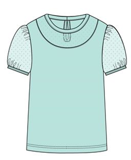 CWJG 63198-38/ Джемпер для девочки/ Ментоловый/