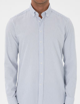 _ndigo Slim Fit _izgili Slim Fit G_mlek - Pierre cardin фото 6