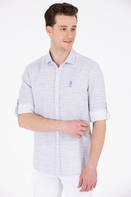 U. S. Polo Assn Мужская рубашка с длинным рукавом Stone Неожиданная скидка в корзине - U.s. polo assn фото 9