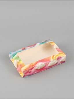 Цена за 5 шт. Коробка подарочная складная «Радуга», 20×12×4 см, с окном