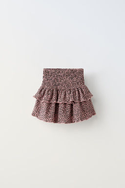 TEXTURED ANIMAL PRINT SKIRT - Zara фото 5