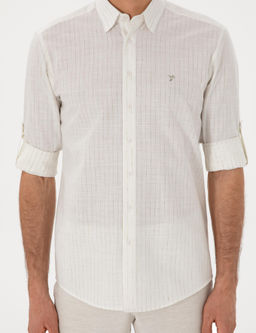 Haki Regular Fit Uzun Kollu G_mlek - Cacharel фото 6