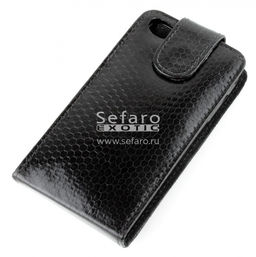 Чехол раскладной для iPhone 4 из кожи морской змеи