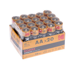 Батарейка алкалиновая Kodak Xtralife, AA, LR6-20BOX, 1.5 В, бокс, 20 шт.