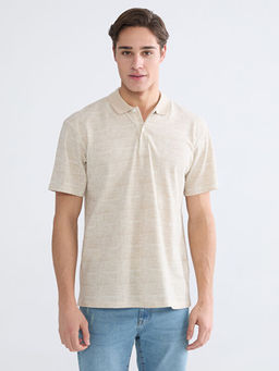 Polo Yaka Desenli Pike Erkek Ti??rt