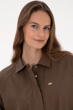 Kad_n Kahverengi Uzun Kollu G_mlek - U.s. polo assn фото 2