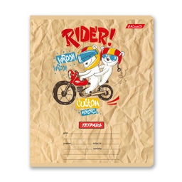 Светоч 12ТЕТк-003 Тетрадь ученическая школьная, выборочный лак, A5 12 л. на скобе 65 г/кв.м , белизна 100 % 25 шт. клетка 000702 Весёлый Райдер фото 5