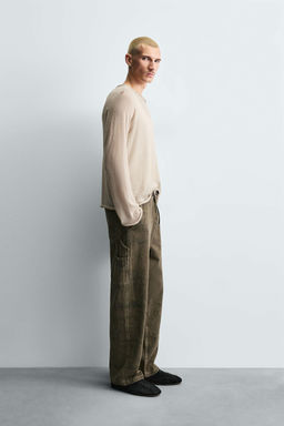 ABSTRACT PRINT CARPENTER TROUSERS - Zara фото 9