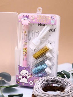 Клеевая ручка с блестками 4 цвета "Magic Lulu", pink