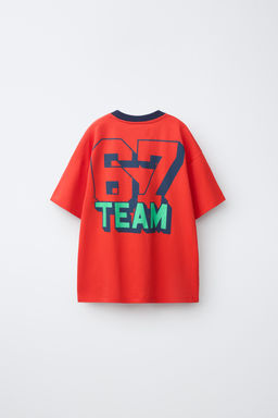 CAMISETA ESTAMPADA TEAM SIX SEVEN / Rojo - Zara фото 5