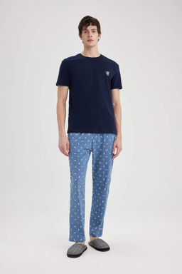 Regular Fit Desenli Cepli Pijama Alt? - Defacto фото 2