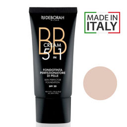 DEBORAH Тональный ВВ-крем BB Cream 5 in 1 тон 01 белоснежный, 30 мл
