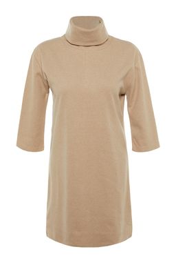 Vizon Bal?kc? Yaka Shift/Duz Mini Selanik Uzun Kollu Orme Elbise TWOAW20EL1110