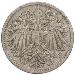 Монета 10 геллеров 1893 года Австрия