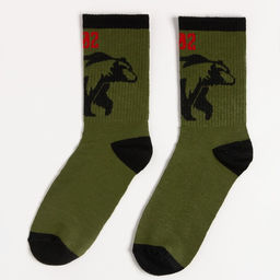 Набор подарочный 23 февраля KAFTAN «Честь и достоинство», носки 3 пары, размер 41-44 (27-29 см), термос