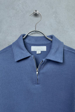 STORIESZ - SUDADERA POLO FELPA CREMALLERA / Azul / Acero - Zara фото 6
