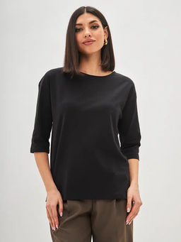 Лонгслив F112-1001. black - Fine joyce фото 2