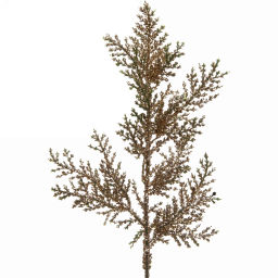 Цена за 4 шт. Ветка декоративная "Блеск" 25 см, Шампань