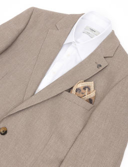 Светло-коричневый шерстяной платок