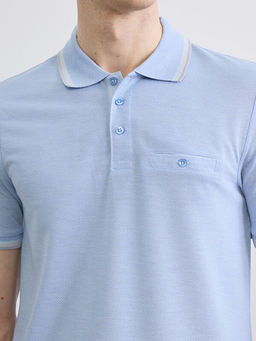 Polo Yaka K?sa Kollu Pile Erkek Ti??rt