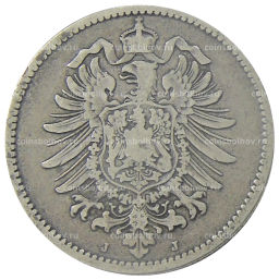 1 марка 1875 года J Германия
