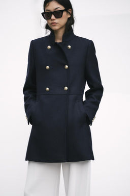 WOOL BLEND DOUBLE-BREASTED COAT - Zara фото 18