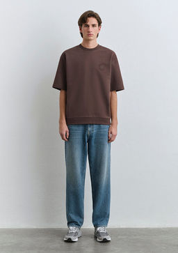 Mavi Patch Logo Kahverengi Tisort  фото 2