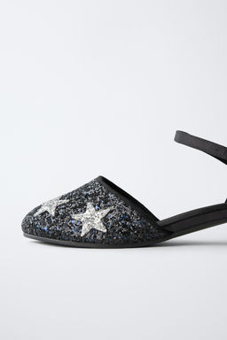 STAR HEEL SHOES WITH GLITTER - Zara фото 6