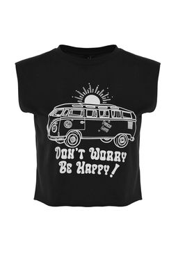 TRENDYOLMILLA K?rm?z? %100 Pamuk Bask?l? Kolsuz Relaxed/Rahat Kal?p Crop Bisiklet Yaka Orme T-Shirt TWOSS23TS00122  фото 30