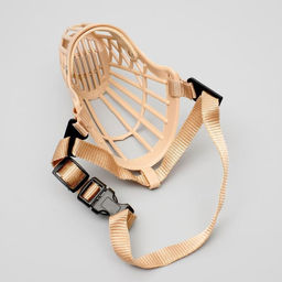 Намордник пластиковый № 4, ОМ 26 см, ДН 9 см, ОШ 41-56 см, вес питомца 15 кг - Пижон фото 3