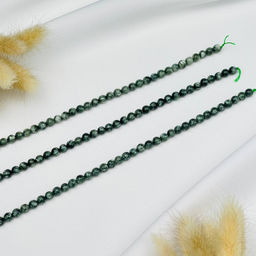 Бусины для украшений из Серафинита (72 бусины) 40 см