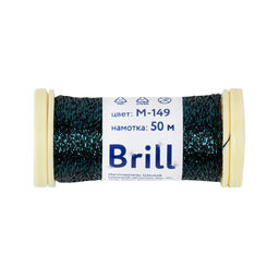 Нитки для вышивания Gamma Brill мулине М металлик 100% полиэстер 5 x 50 м фото 50