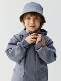 Панама хлопковая Графит - Bungly фото 5