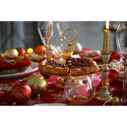 Скатерть новогодняя «Доляна» Белые снежинки 220×149± 3 см, 100% хлопок, 164 г/м²