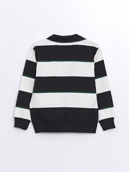 Polo Yaka ?izgili Uzun Kollu Erkek ?ocuk Sweatshirt - Waikiki фото 2