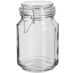 Банка стеклянная (с бугельным замком, стекл.крышкой) 0.7л